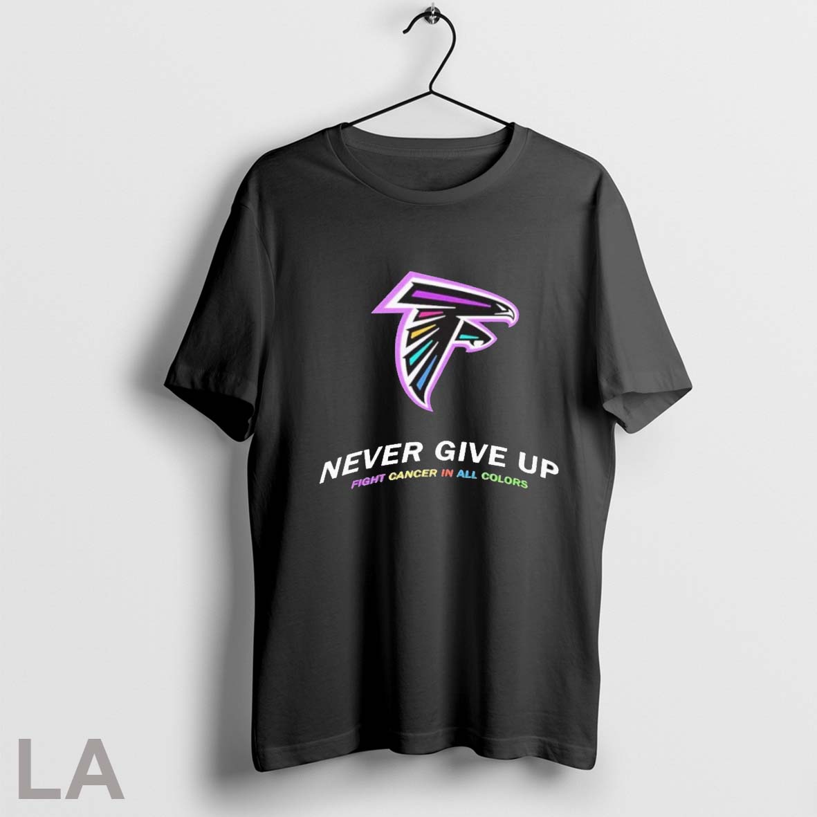 2025 Atlanta Falcons Never Give Up Fight Cancer In All Colors