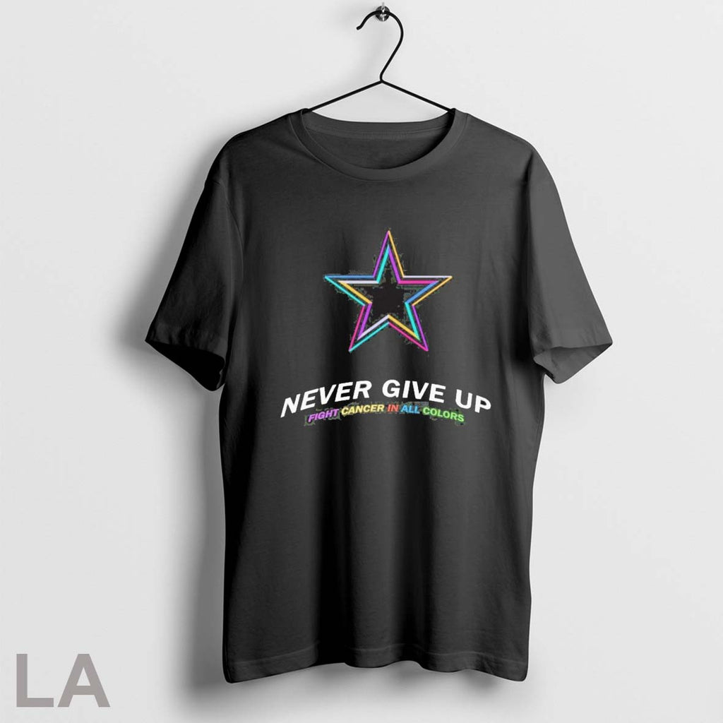 2025 Dallas Cowboys Never Give Up Fight Cancer In All Colors