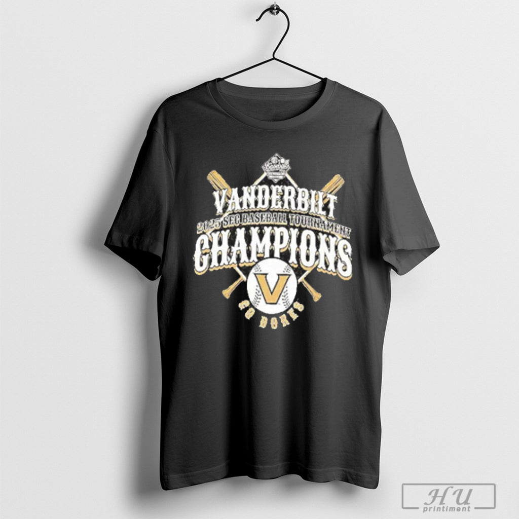 2025 Sec Baseball Tournament Champions Vanderbilt Commodores T Shirt