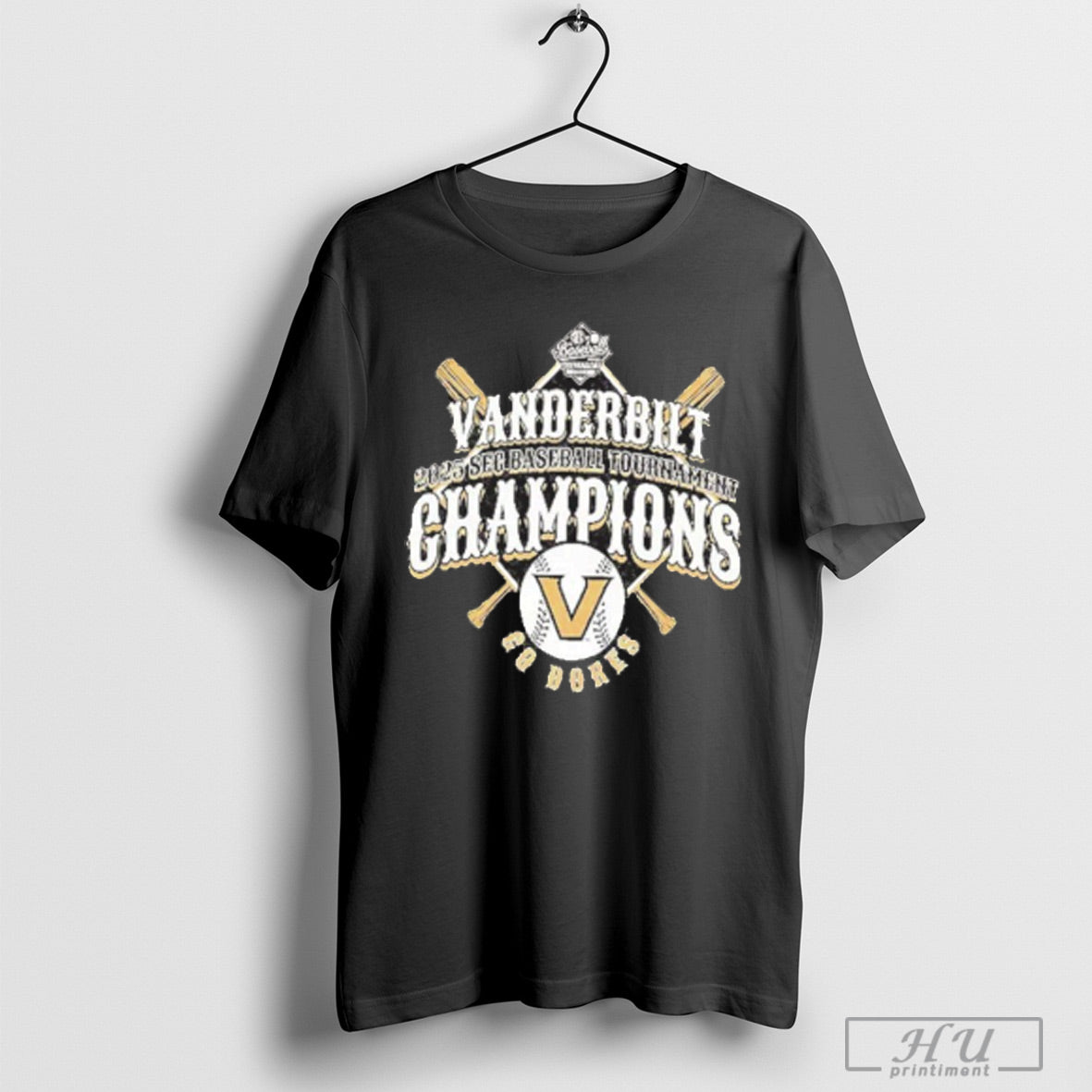 2025 Sec Baseball Tournament Champions Vanderbilt Commodores T Shirt