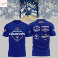 2025 American League Champions Toronto Blue Jay 3D T-Shirt – Blue
