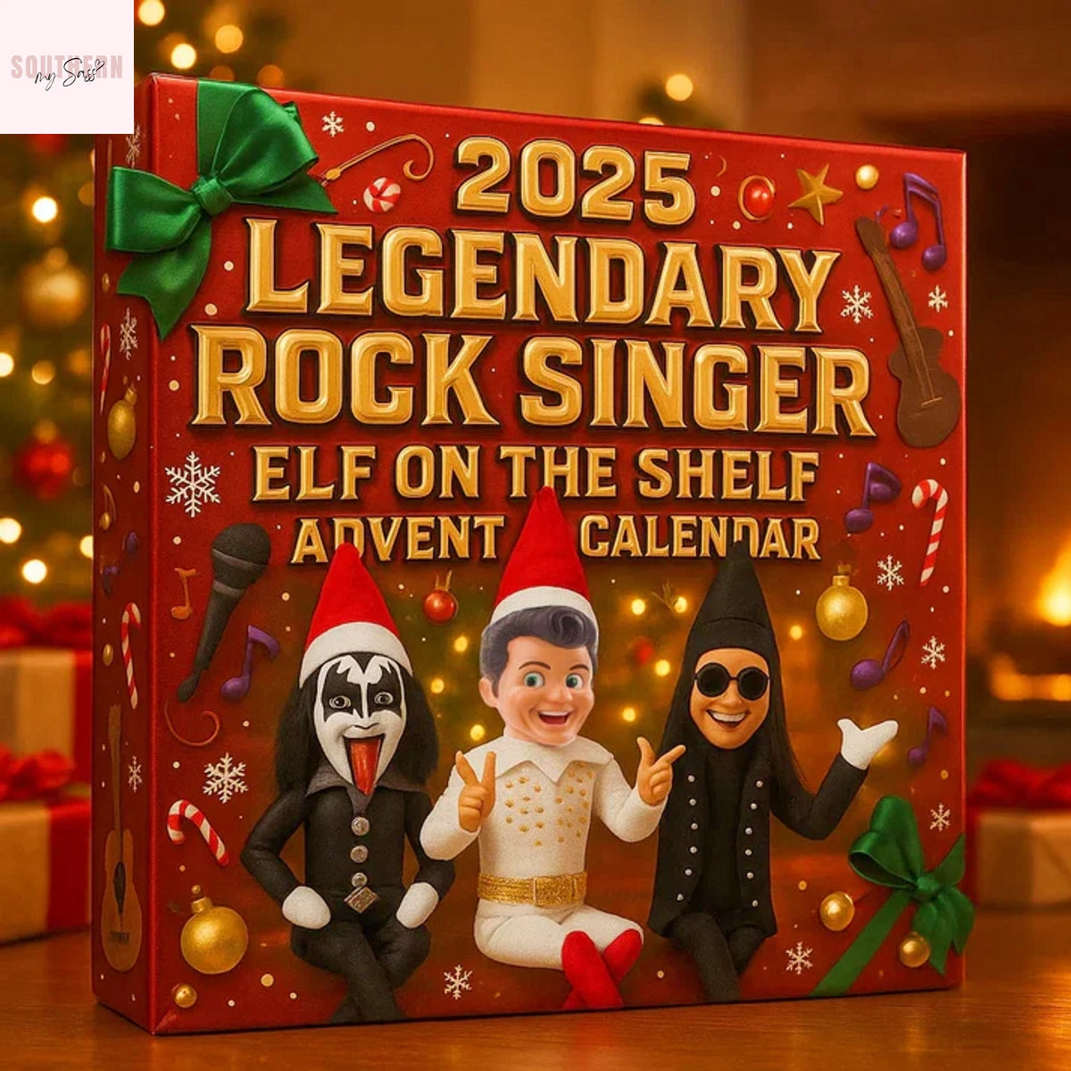 2025 Legendary Rock Singer Elf On The Shelf Advent Calendar