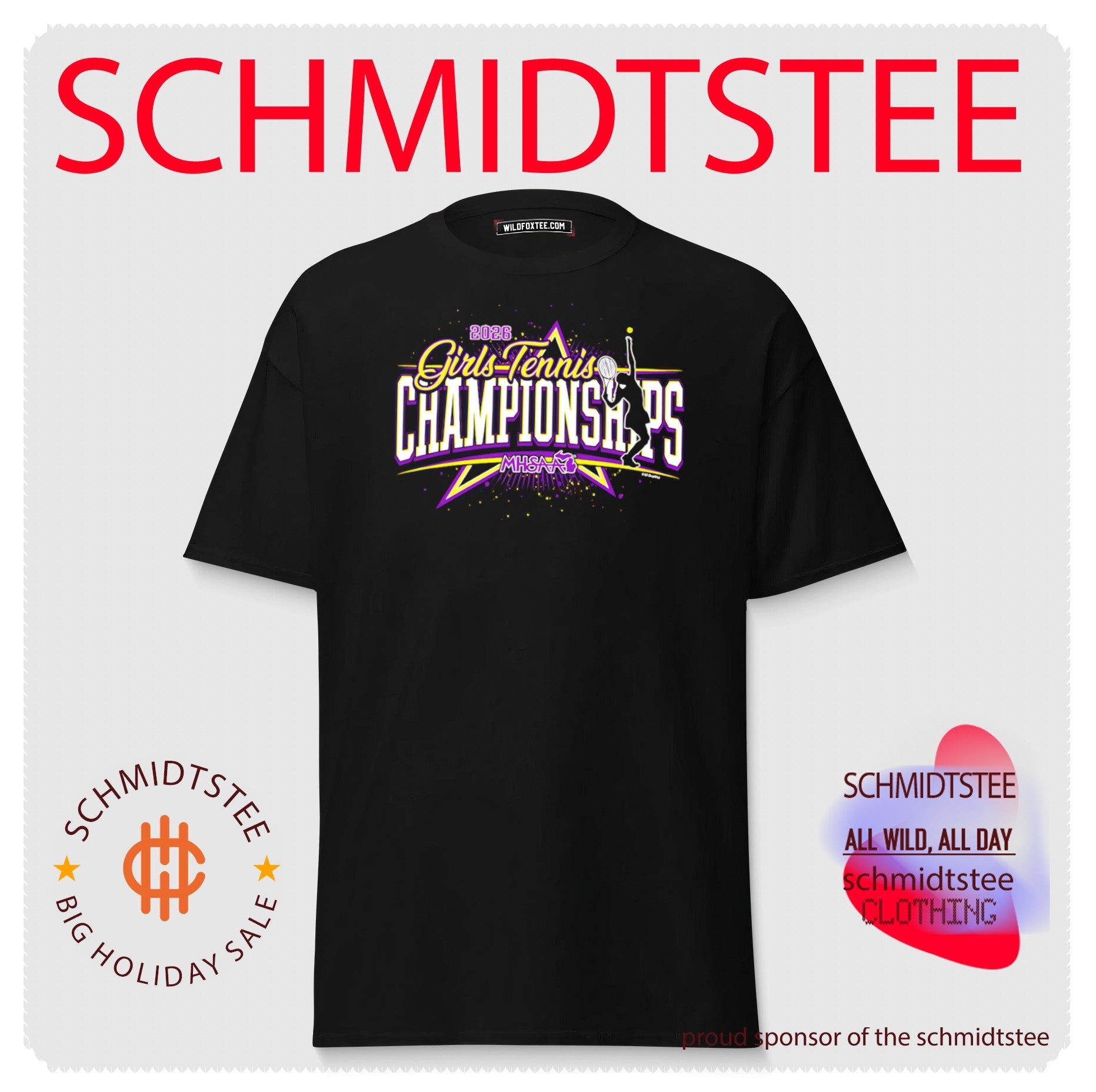 2026 MHSAA Girls Tennis Championships logo shirt