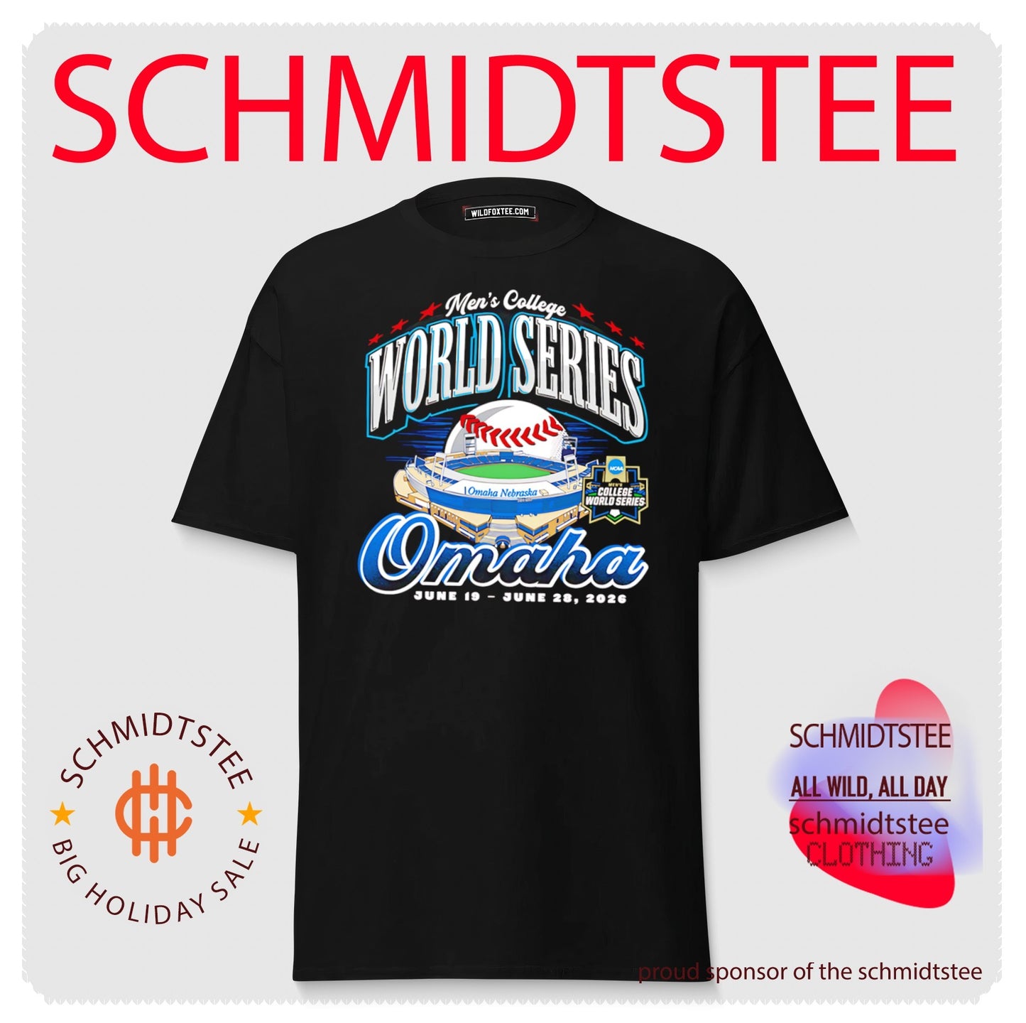 2026 Men’s College World Series Stadium Omaha shirt