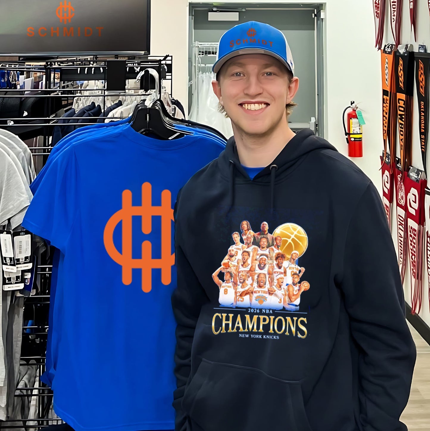 2026 NBA Champions New York Knicks all team graphic T-shirt