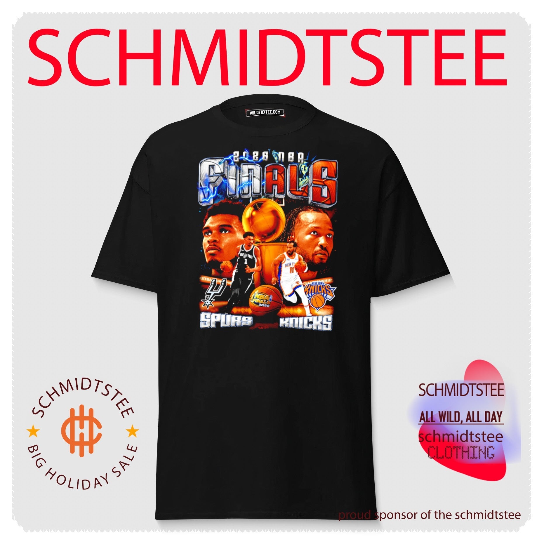 2026 NBA Finals Spurs vs Knicks graphic shirt