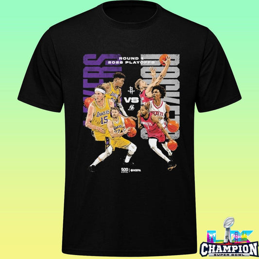 2026 Nba Playoffs Houston Rockets Vs Los Angeles Lakers Shirt