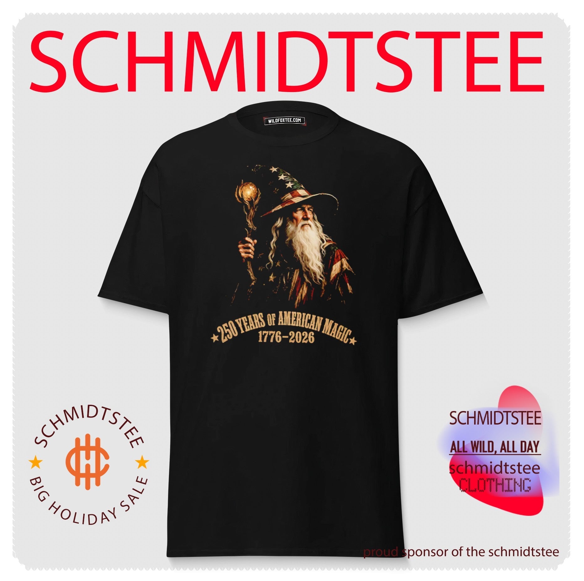250 Years of American Magic Wizard 1776 2026 shirt