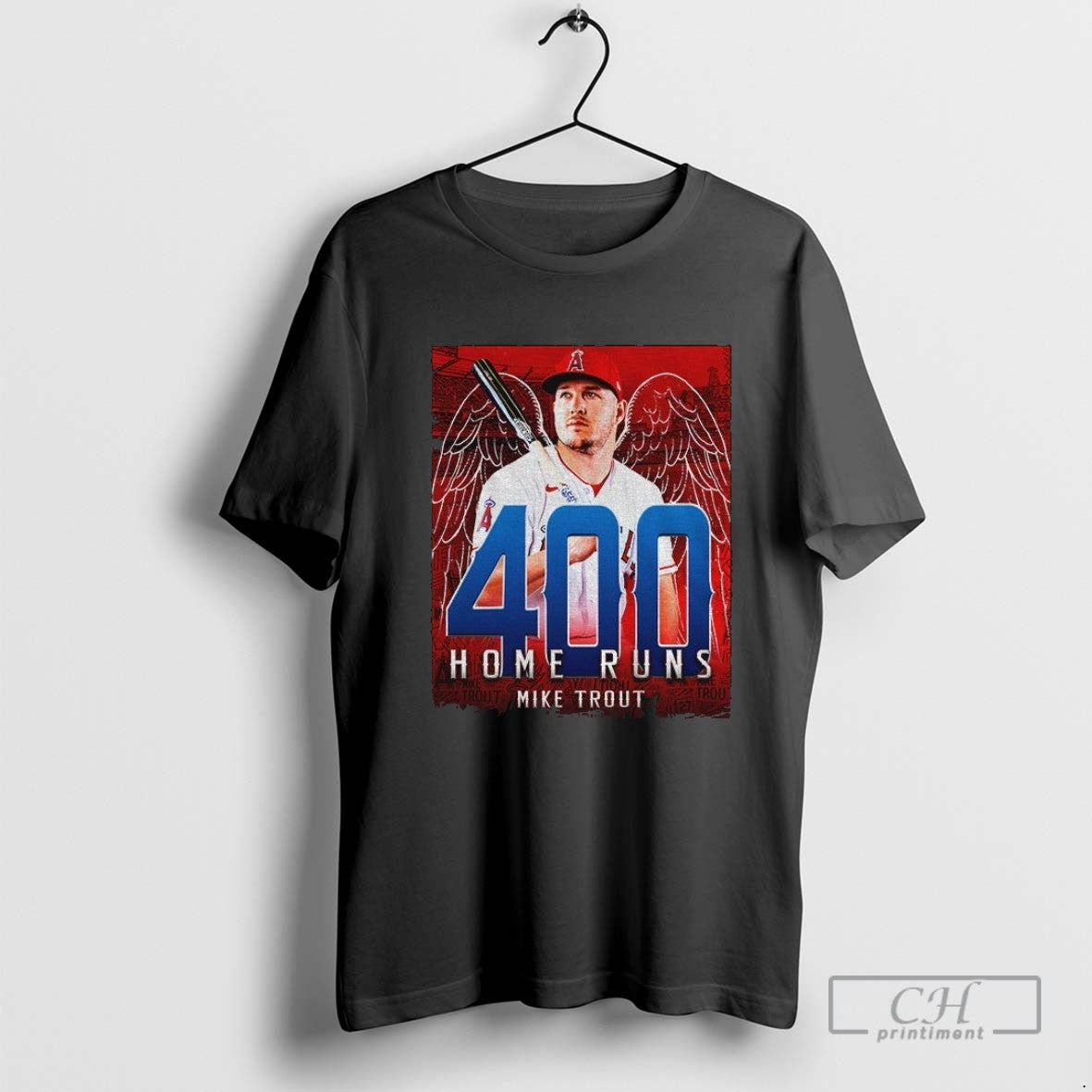 400 Career Home Runs Mike Trout La Angels