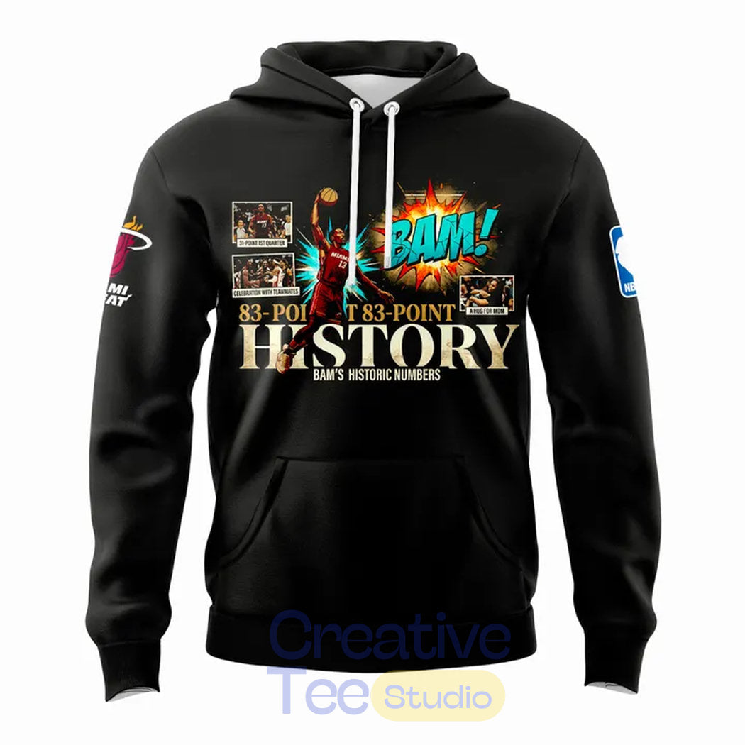 Miami HEAT – Bam Adebayo 83-Point History Limited Hoodie