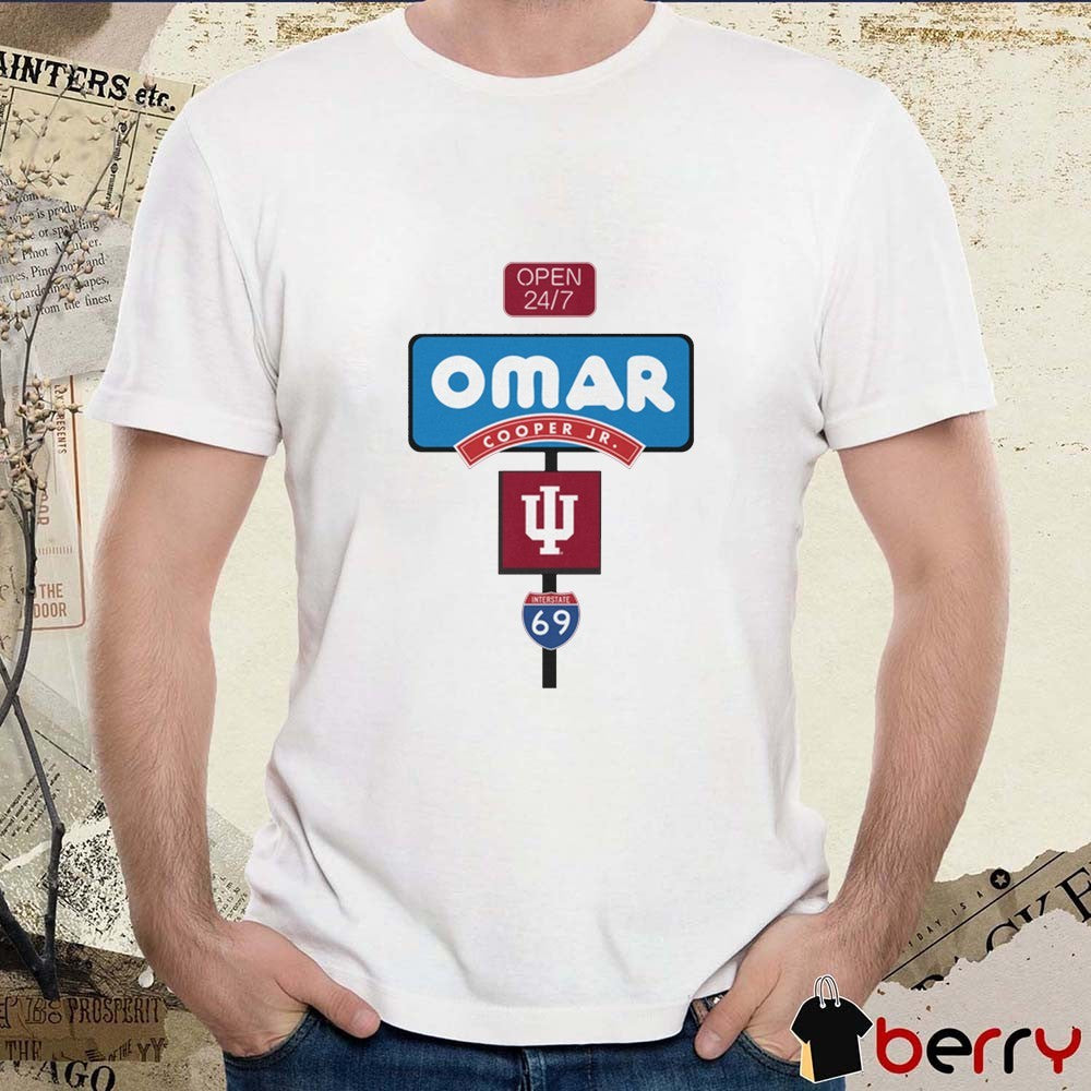 Omar Cooper Jr. Open 24 7 Indiana Hoosiers NCAA 2025 t-shirt