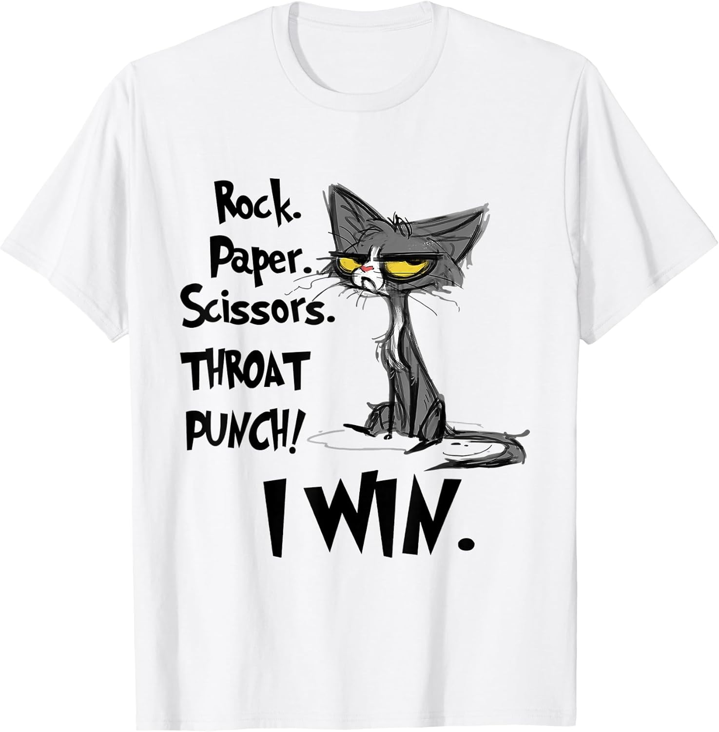Rock Paper Scissors Throat Punch I Win