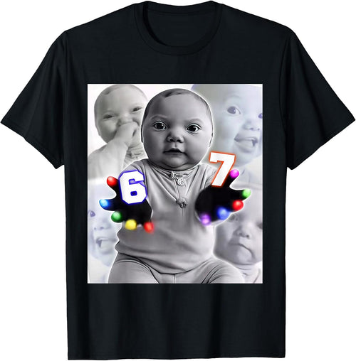 Ai Laughing Baby 6-7 Six Seven Hand Funny Meme Tee