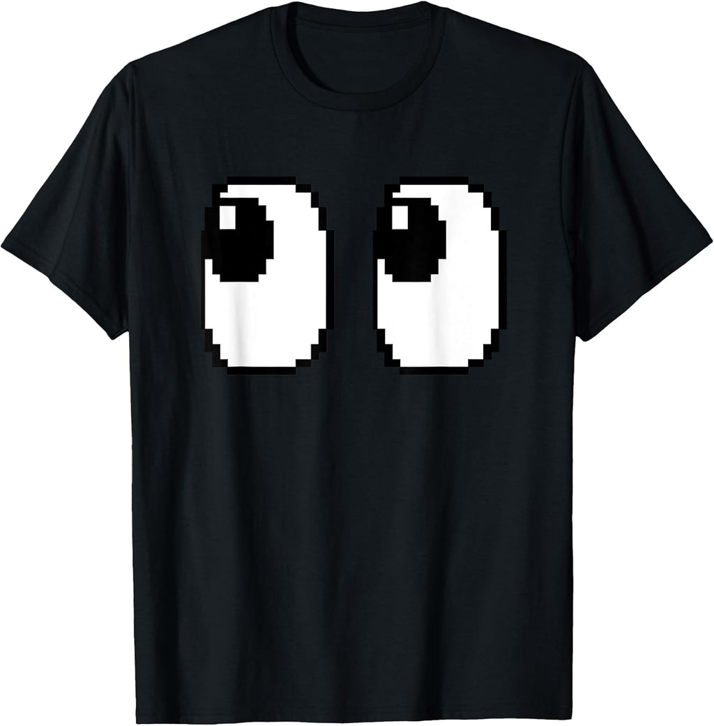 Funny Game Ghost Eyes 80s Halloween Tee