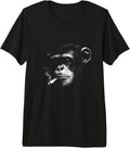 Vintage Funny Smoking Chimp Meme Art For Men Women