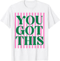 Retro Stripes You Got This Test Day Testing Teachers Kids T-Shirt