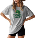 Casual Tops for Women Solid 100% Cotton Graphic Short Sleeve Loose Fit Stylish Lightweight Outdoor Casual Tees