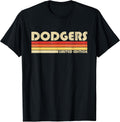 Vintage Dodgers Name Throwback Retro Gift Men Women Boy Girl T-Shirt