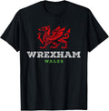 Wrexham Wales Welsh Dragon Flag Vintage T-Shirt