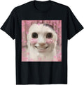 Goofy Ahh Cat Meme Dank Cursed Weirdcore Cringey Banana Cat T-Shirt
