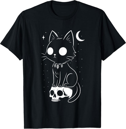 Cute Cat Creepy Goth Black Occult Kitty Outfit