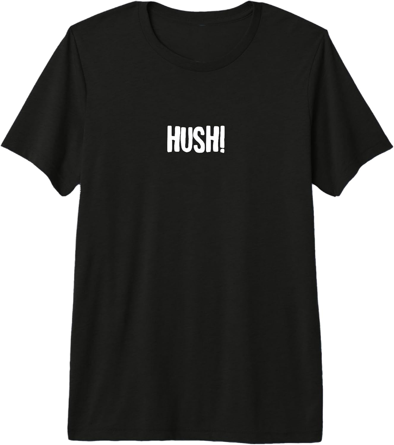Hush! Saying Funny Minimalist Typography Design