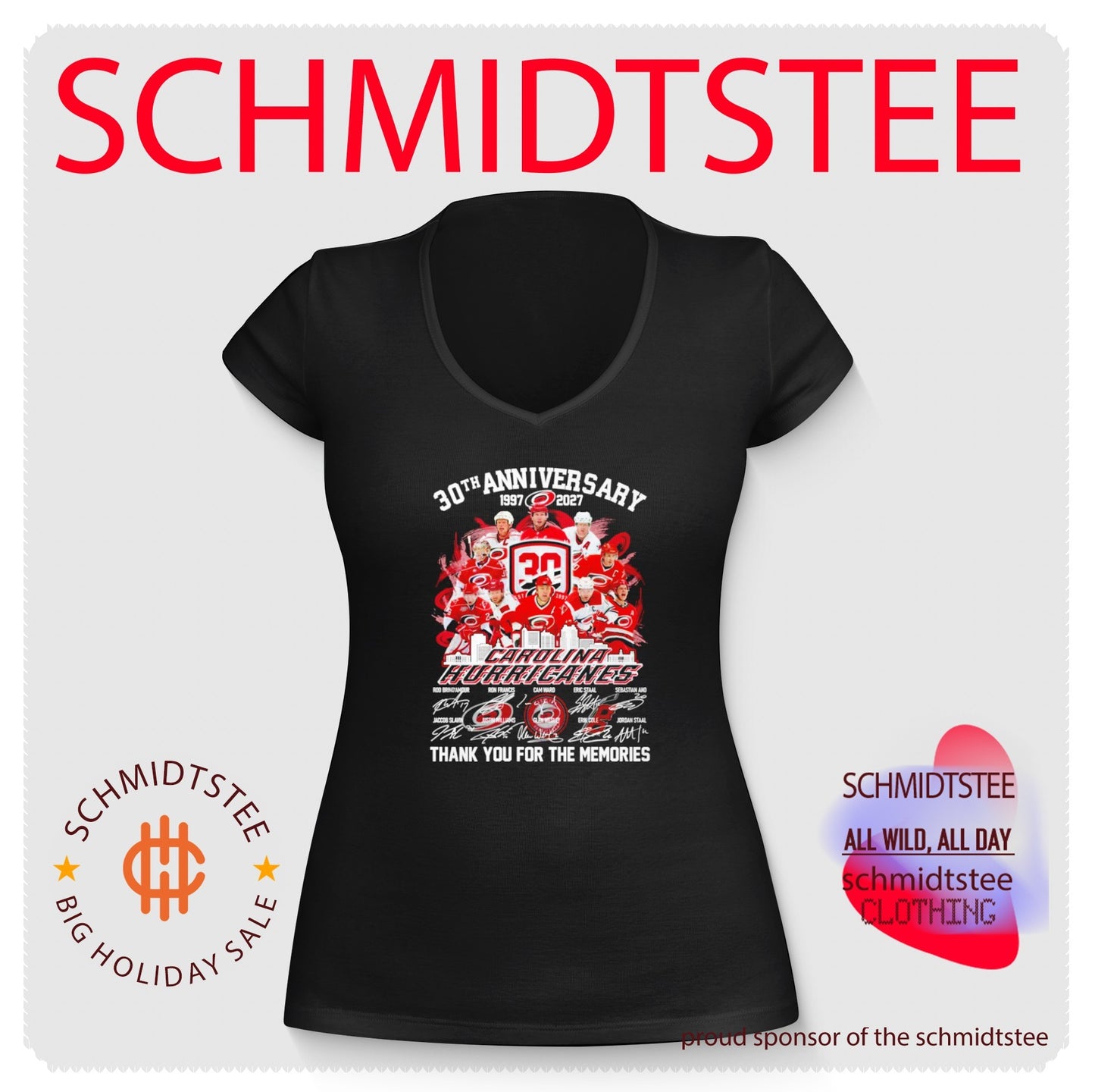 Carolina Hurricanes 20th Anniversary 1997-2027 thank you for the memories shirt