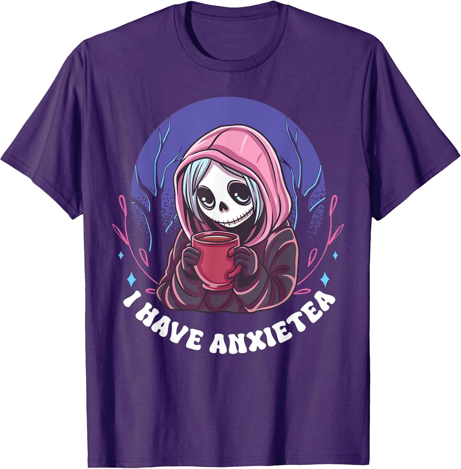Cute Funny Pastel Nu Goth Occult Anime Gothic Tee
