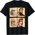 Humor Italian Artists T Shirt for Turtles Art Lovers T-Shirt