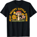 Stay Trippy Little Hippy Mushroom Flowers Retro