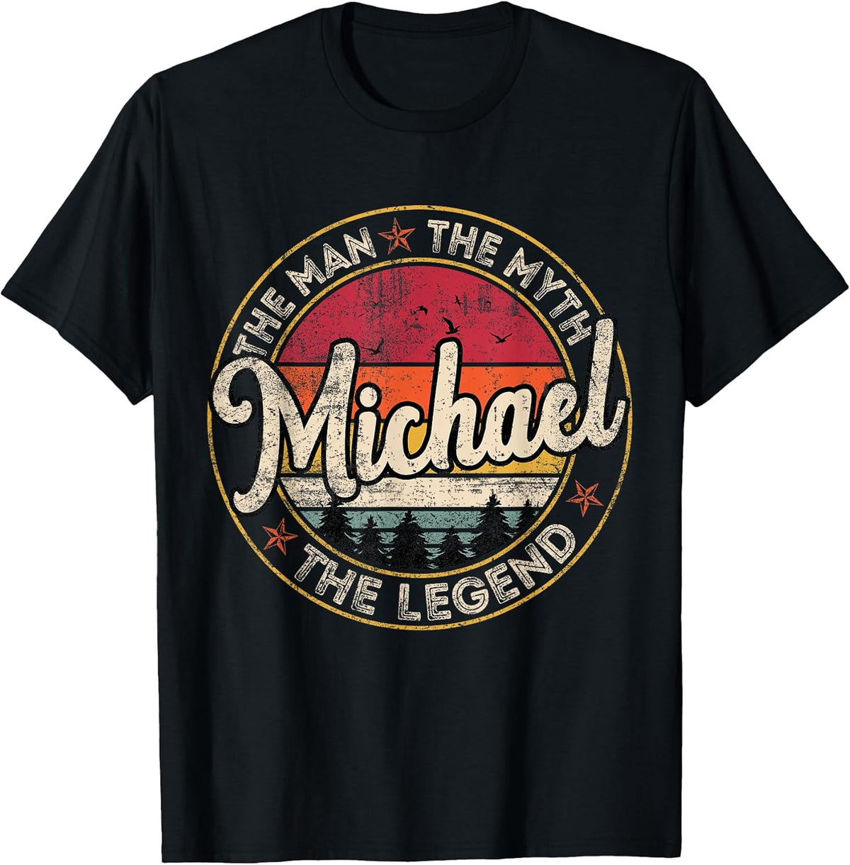 Michael The Man The Myth The Legend Personalized Name T-Shirt