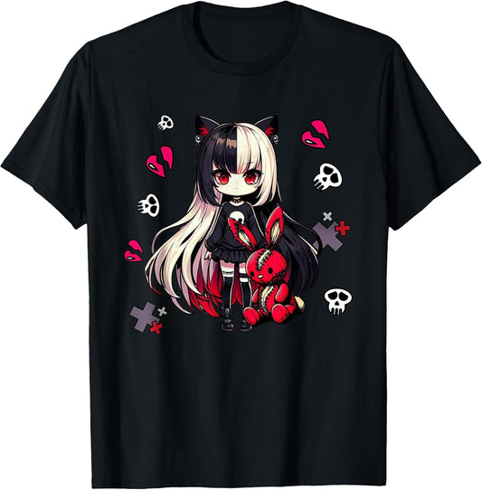 Japanese Chibi Creepy Kawaii Anime Goth Girl