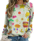 Cute Shirts for Women Loose Casual Graphic s Long Sleeve Crewneck Pullover Trendy Tops