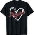 Retro Personalized Aggies-Heart Men Women Kid T-Shirt