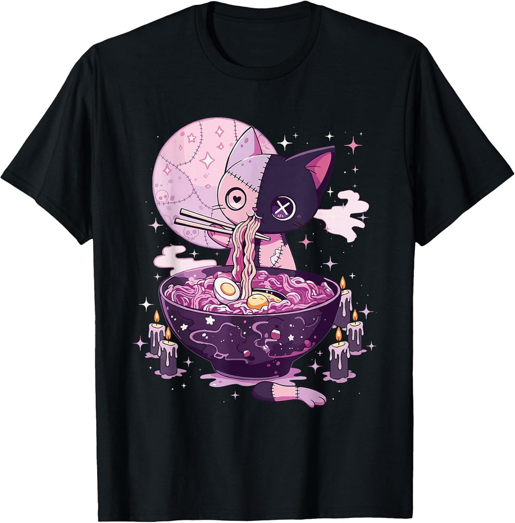 Pastel Goth Aesthetic Creepy Cat Japanese Anime