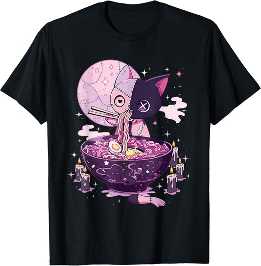 Pastel Goth Aesthetic Creepy Cat Japanese Anime