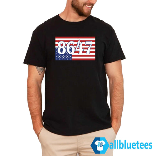 8647 Upside Down Flag Shirt