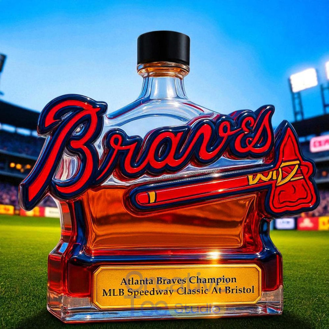 Atlanta Braves Champion MLB Speedway Limited Edition Whiskey Bottle