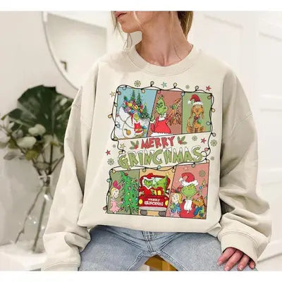 Merry Grinchmas Sweatshirt Best Gift For Christmas With Grinch
