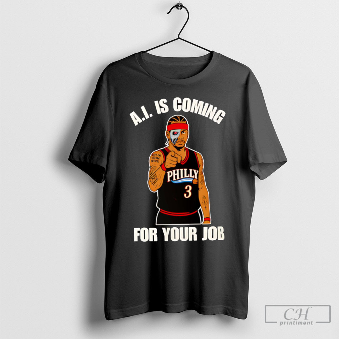 A I Is Coming For Your Job Allen Iverson Tee Shirt