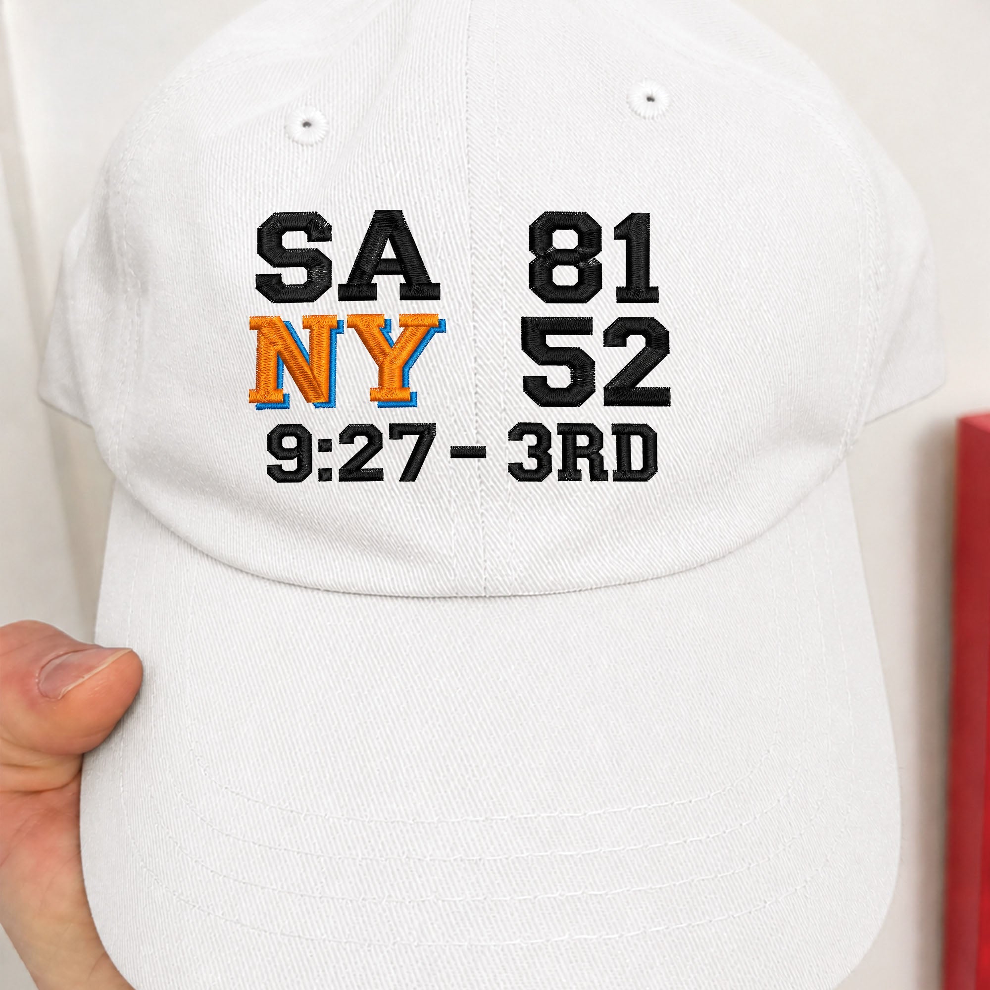 SA 81 NY 52 3rd Quarter Scoreboard Hat
