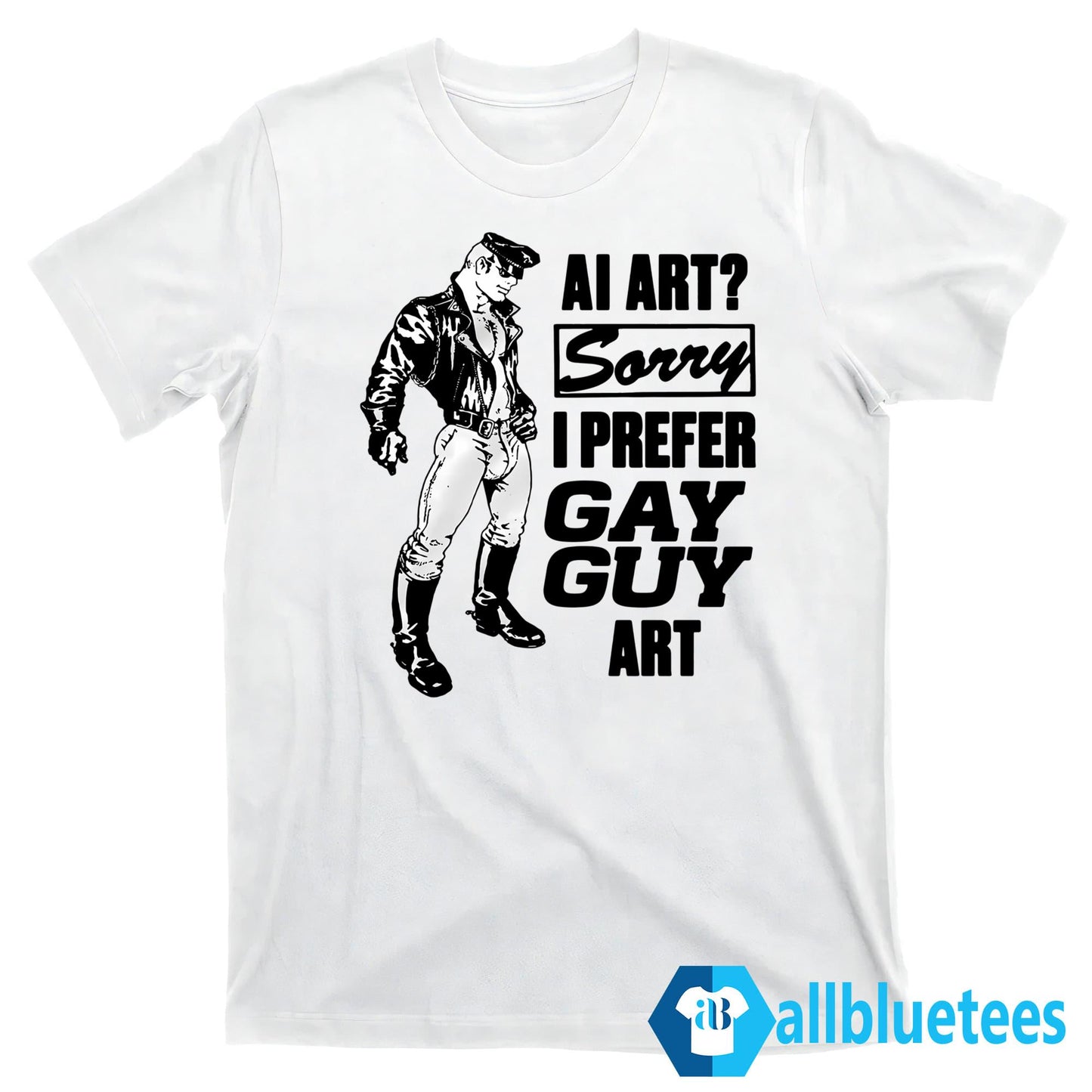 AI Art Sorry I Prefer Gay Guy Art T-Shirt