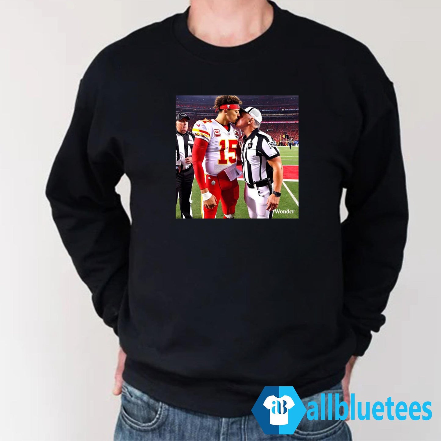 AI Design Patrick Mahomes Kissing Refs Shirt