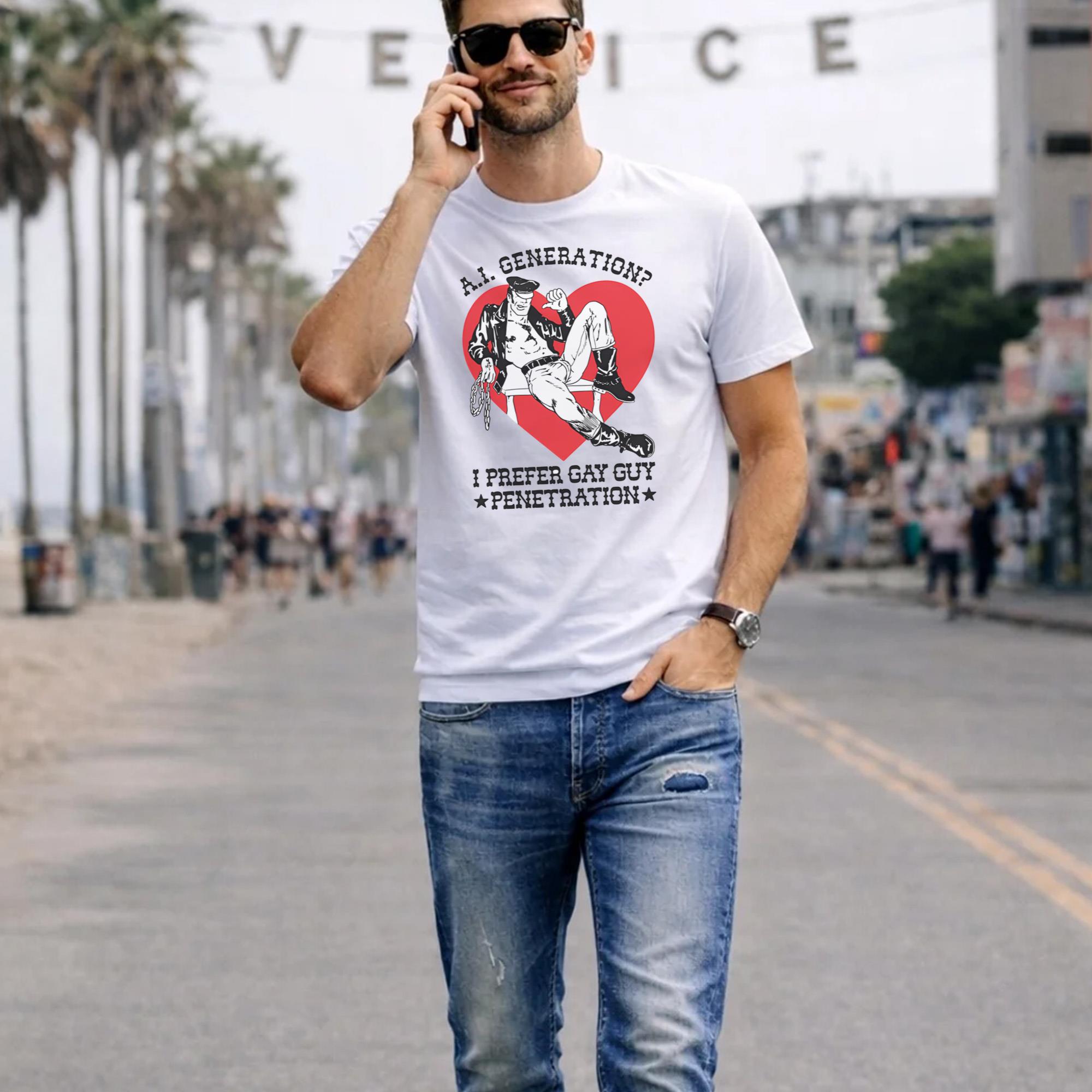 AI Generation I Prefer Gay Guy Penetration Shirt