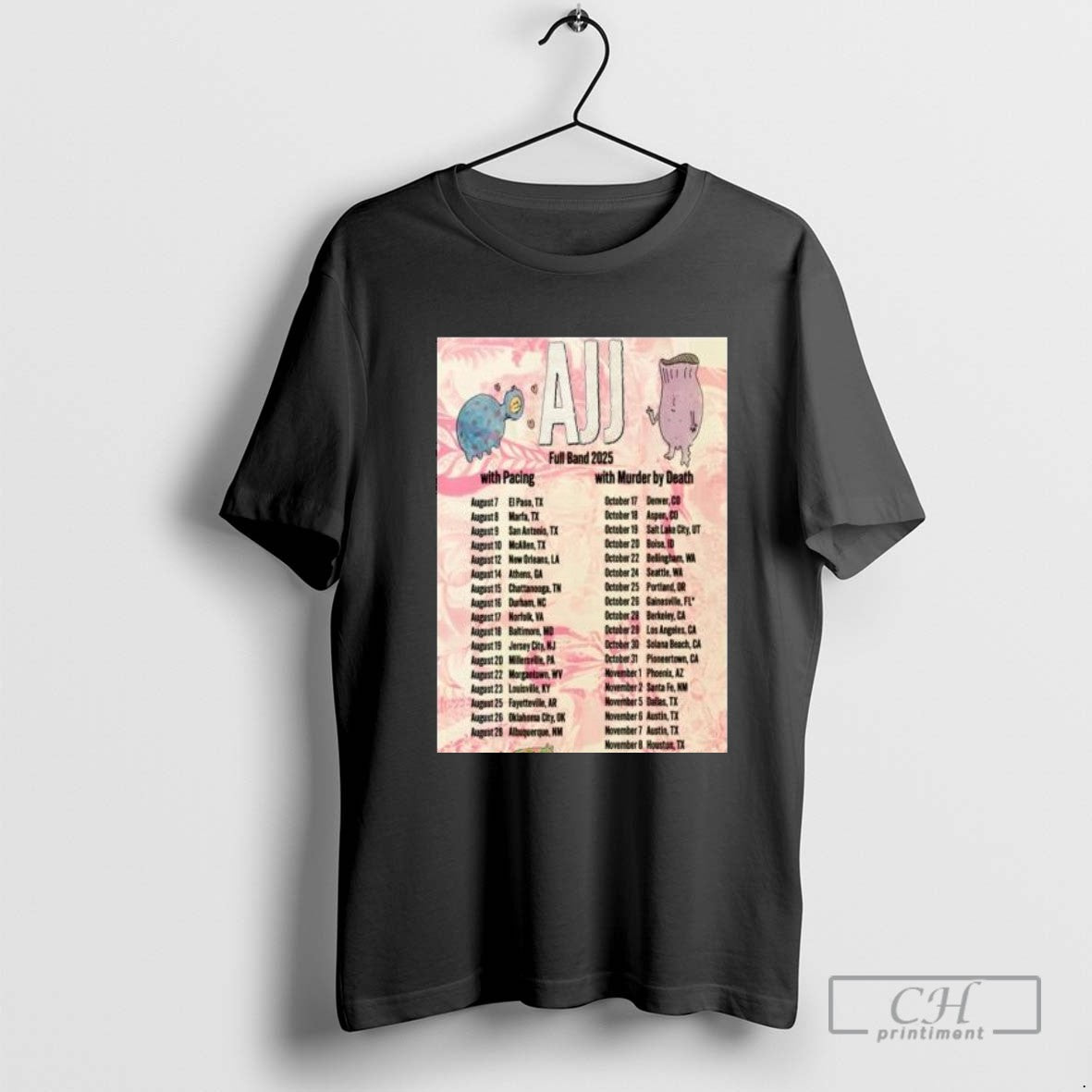 Ajj Full Band 2025 With Pacing With Murder By Death T Shirt Sweater