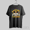 Aaryinz Rodgers Aaron Rodgers Football Player 8 Jersey Rock Hand T Shirt