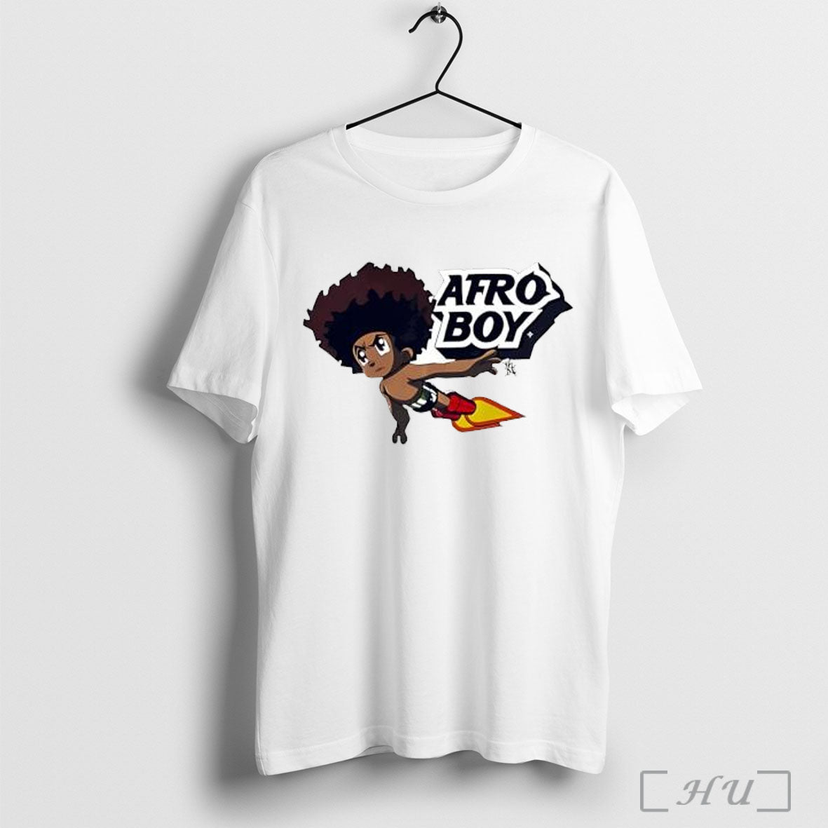 Afro Boy Cartoon T Shirt