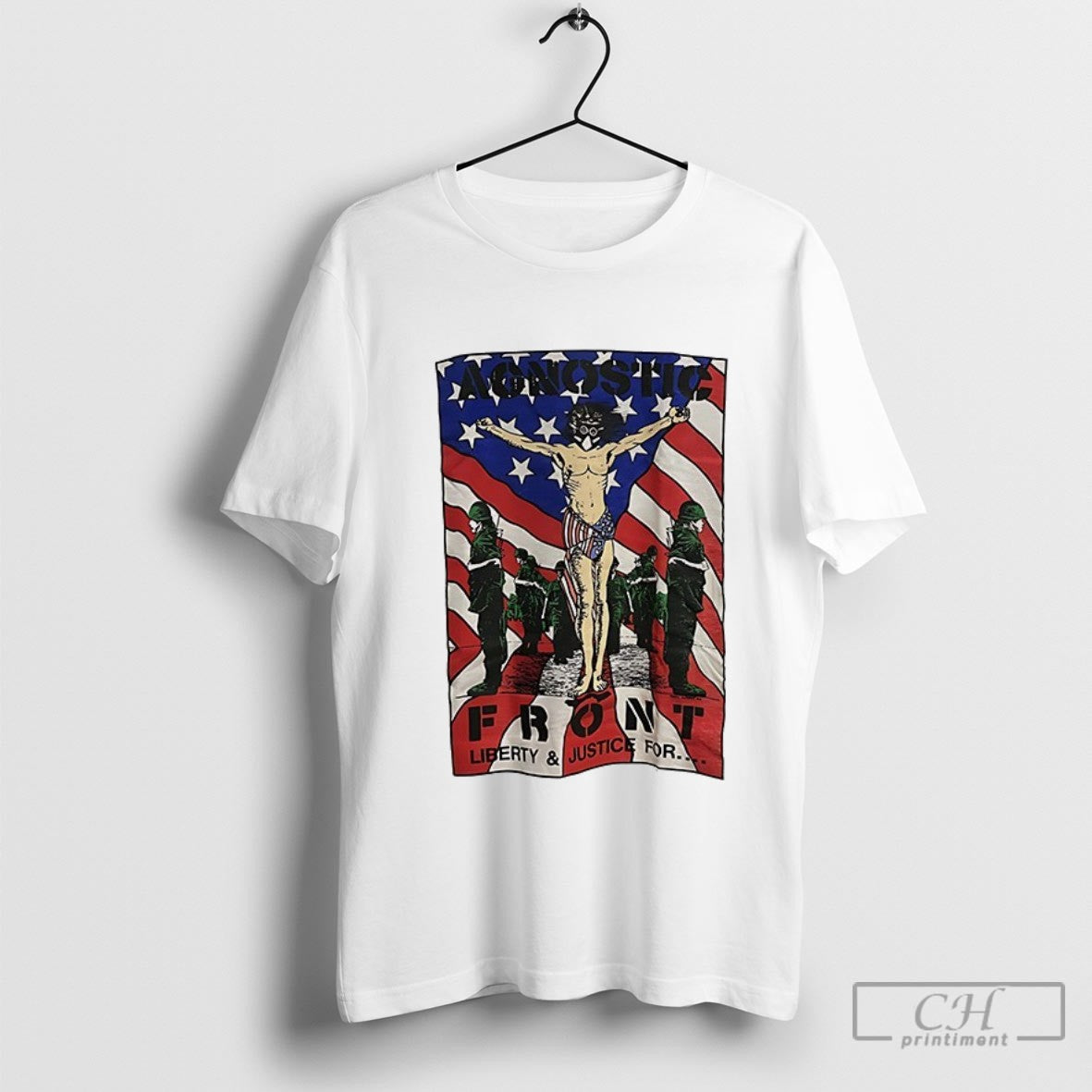 Agnostic Front Liberty And Justice Vintage 1980s Shirt Sweater