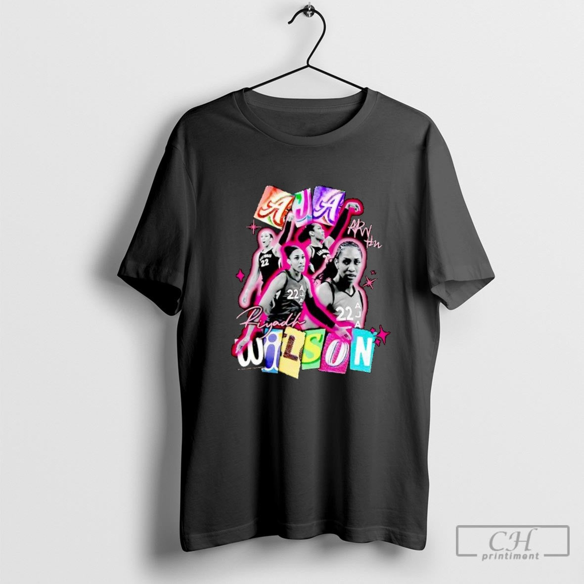 Aja Wilson Riyadh Wnba Basketball Player Number 22 Shirt Sweater