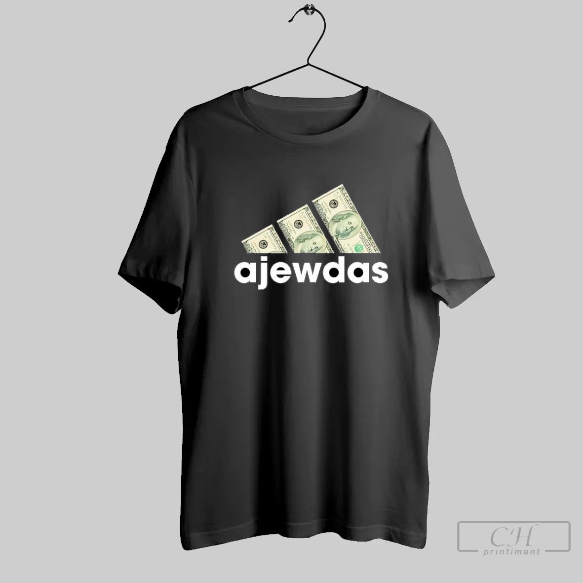 Ajewdas Money Dollars Logo T Shirt